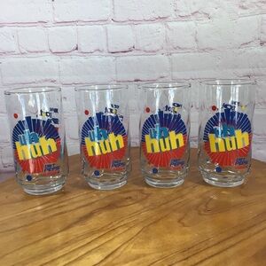 Vintage Diet Pepsi Uh Huh You Got the Right One Baby Drinking Glasses - Set of 4